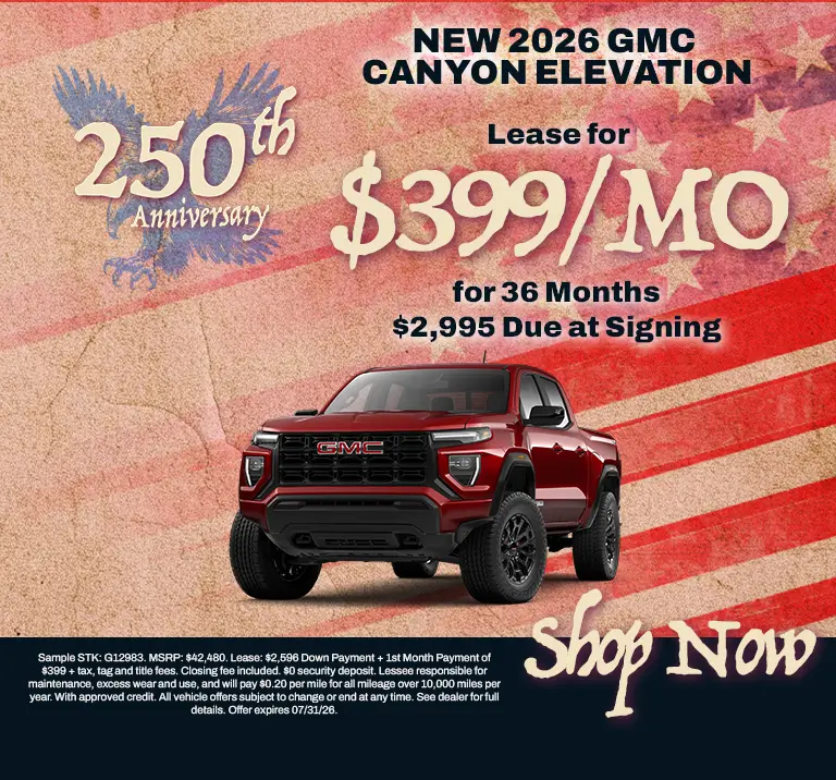 Special offer on 2026 GMC Canyon New 2026 GMC Canyon Elevation